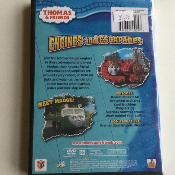 Thomas & Friends Engines and Escapades DVD New Sealed - Picture 2 of 4